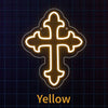 USB-Powered LED Neon Cross Sign