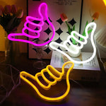 Peace Sign Neon Wall Sign