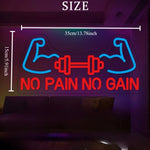 Dumbbell Neon Wall Sign